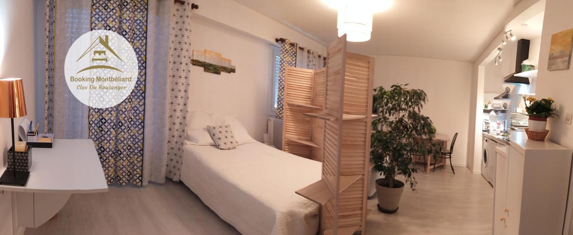 Grand studio, super équipé, 2 pas du centre-ville Montbéliard Esterno foto